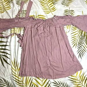 Blush colored off the shoulder dress from Forever 21. Never worn